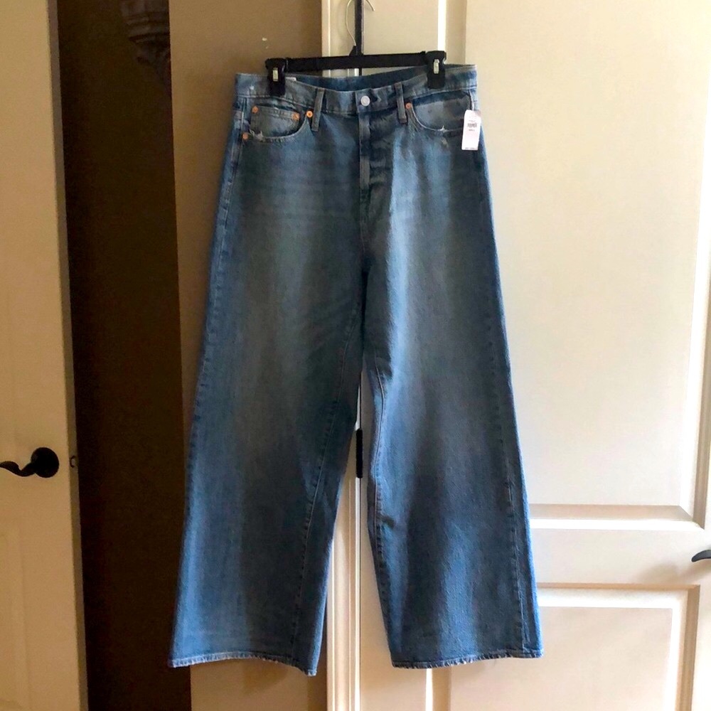 NEW WITH TAGS! Gap Sky High Wide Leg Jeans 12/31 Long